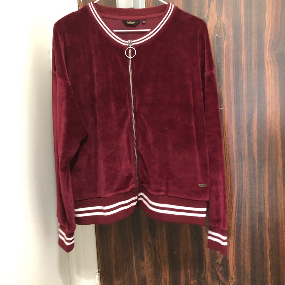 Red velvet jacket